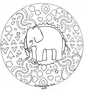 Elefante mandala