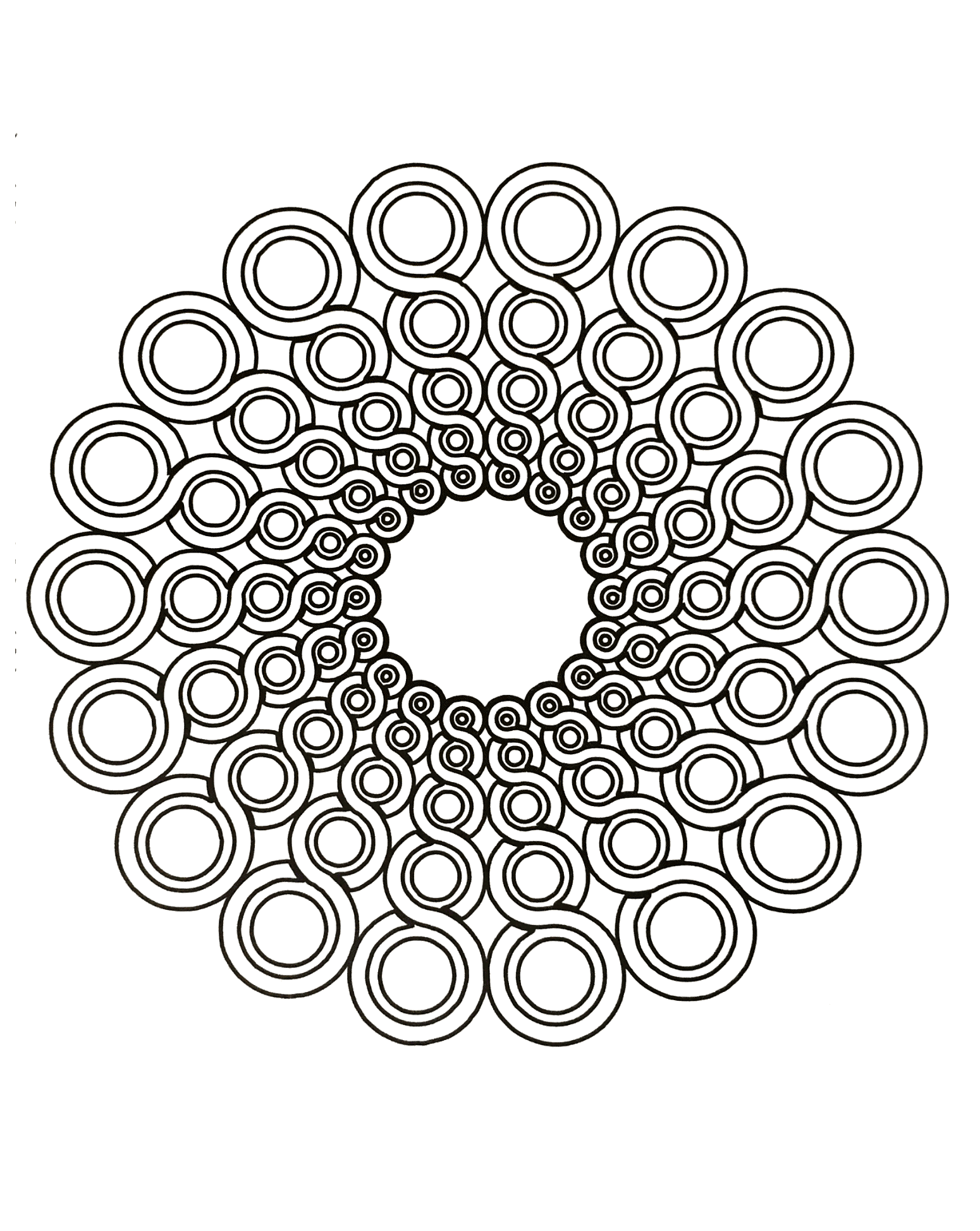 Mandala-un-imprimario-gratuito (10) (Mandala di livello di difficoltà : Difficile)