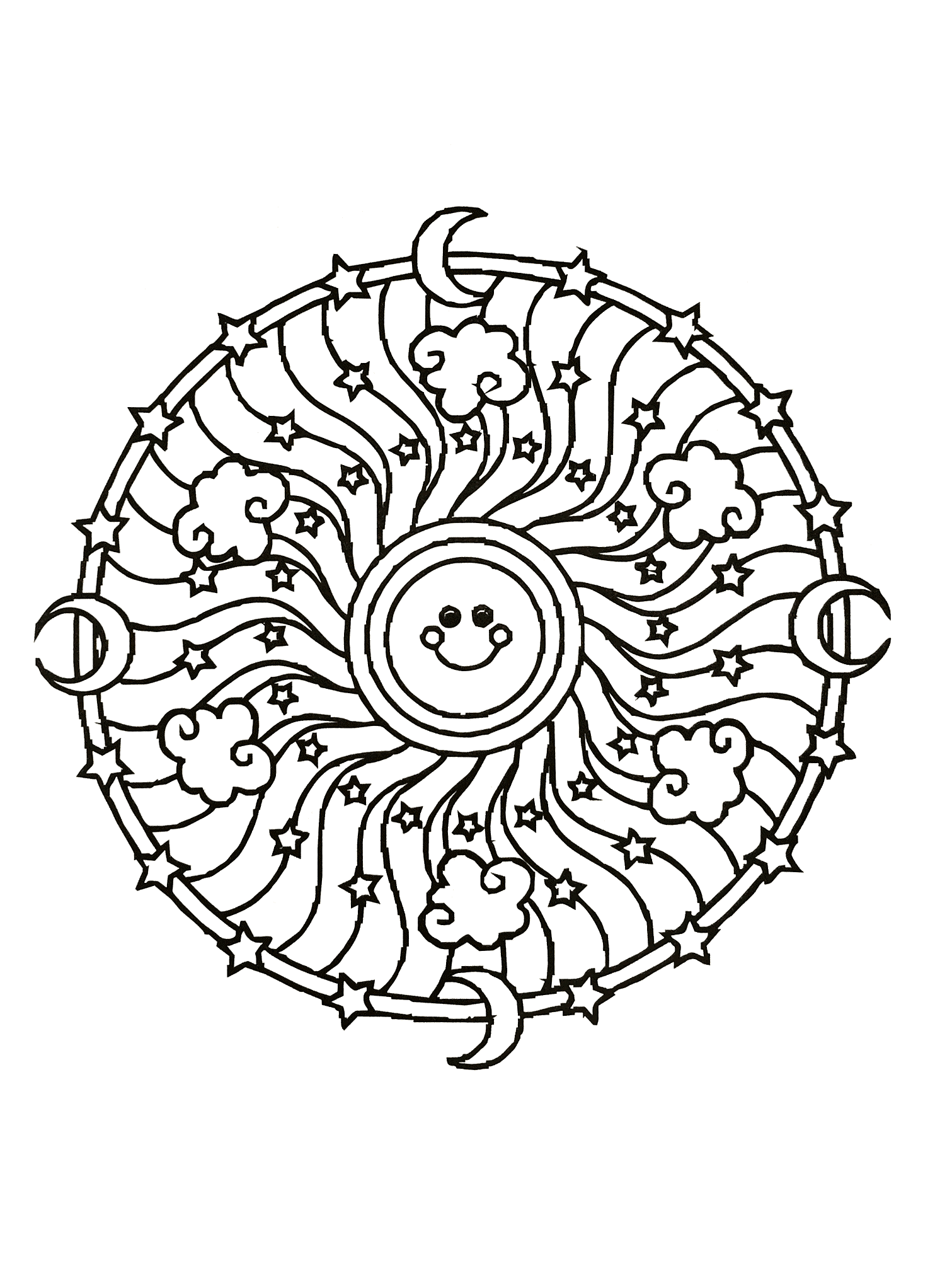 Sole mandala (Mandala di livello di difficoltà : Difficile)