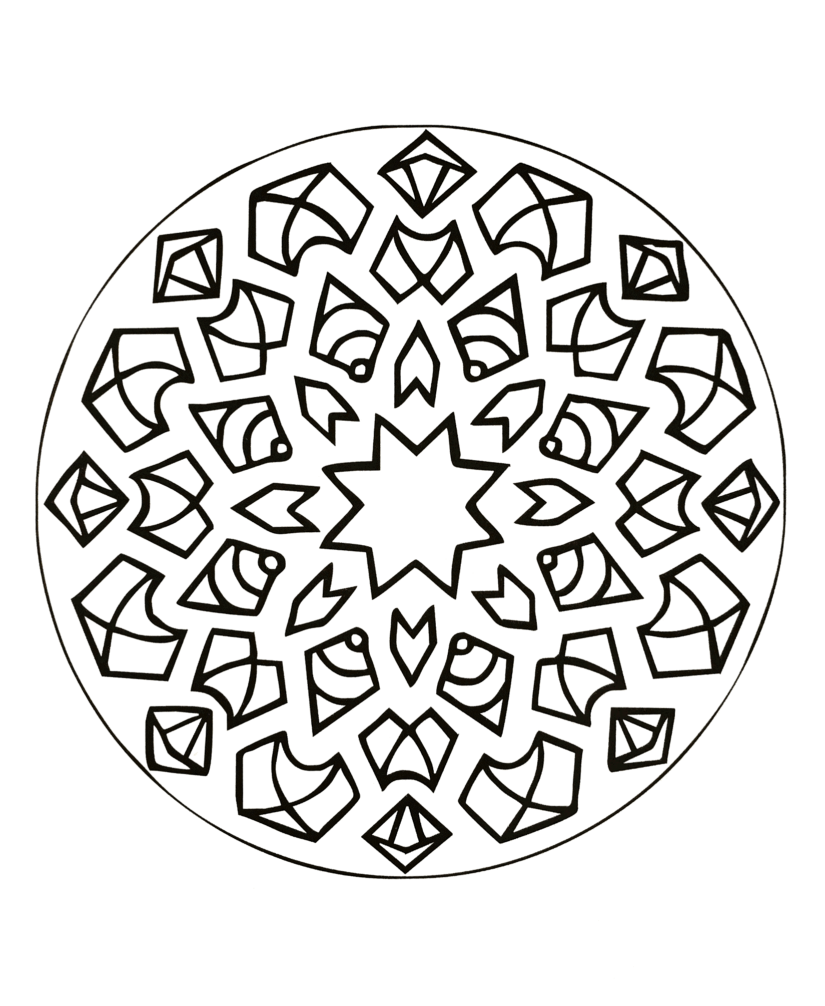 Diamanti mandala (Mandala di livello di difficoltà : Difficile)
