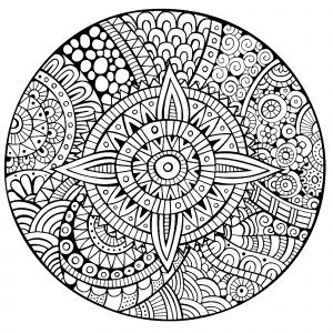 Stella mandala a linee spesse