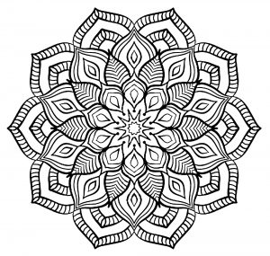 Mandala a fiori grandi