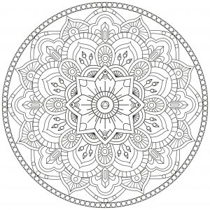 Mandala con linee regolari