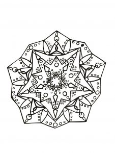 Mandala disegnato a mano