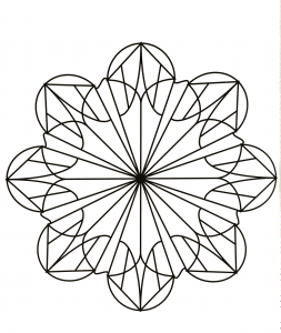 Mandala a forma di fiore