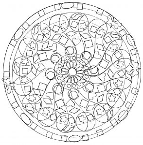 Mandala astratto facile