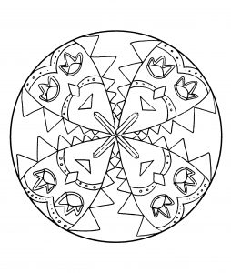 Maschere di carnevale mandala