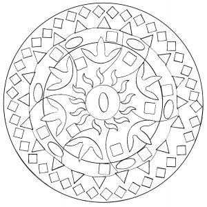 Mandala in varie forme astratte