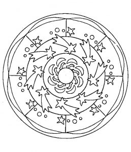 Mandala di stelle cadenti