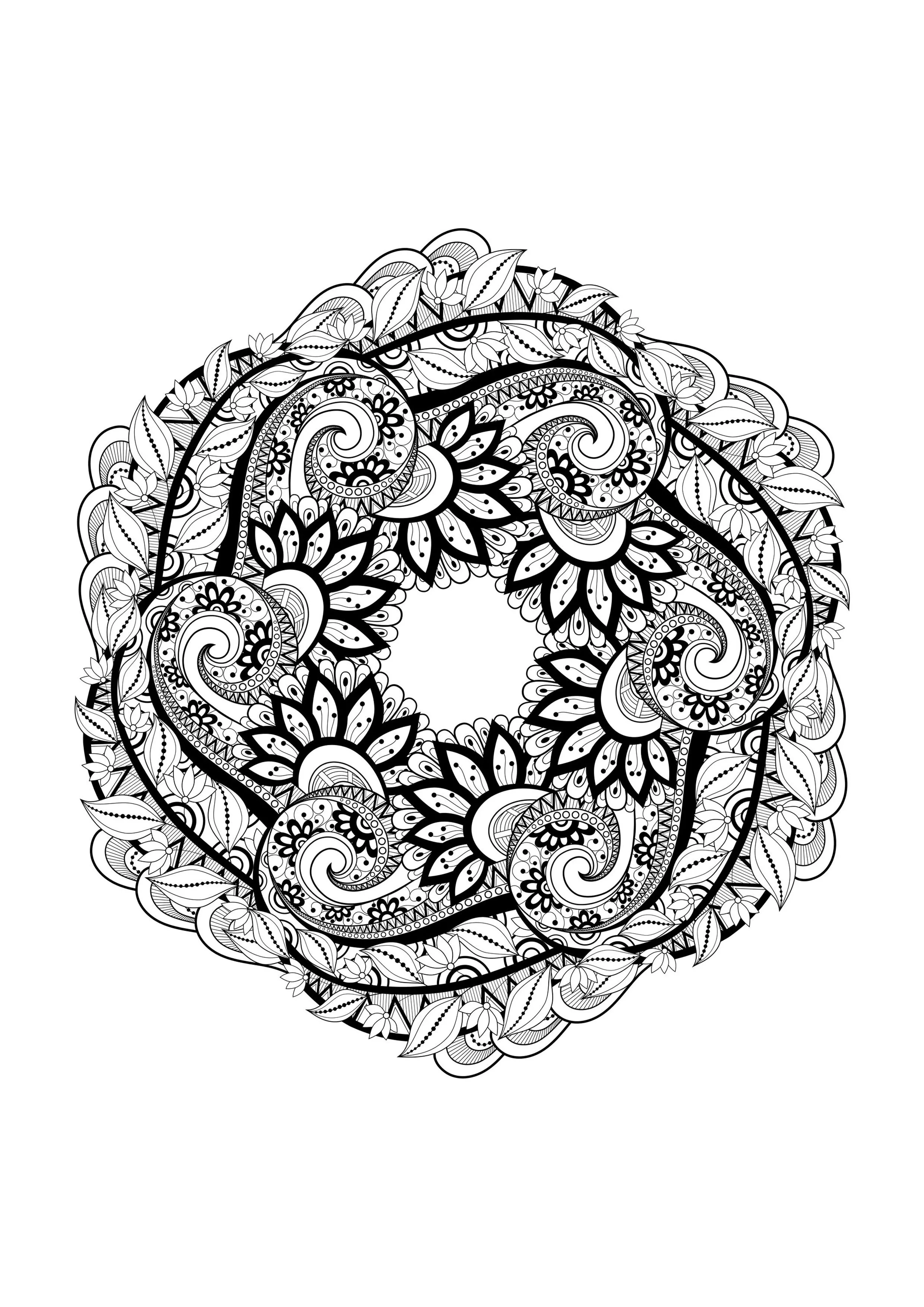 Mandala in movimento (Tema Mandala : Fiori e vegetazione)