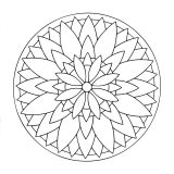 Mandala libero di un fiore perfettamente simmetrico