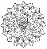 Mandala floreale semplice