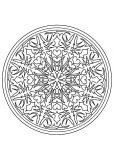 Mandala esclusivo sul tema della vegetazione