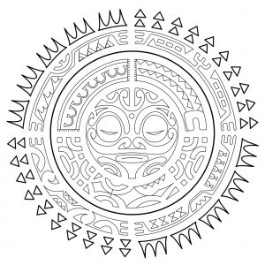 Tatuaggio polinesiano : Il sole