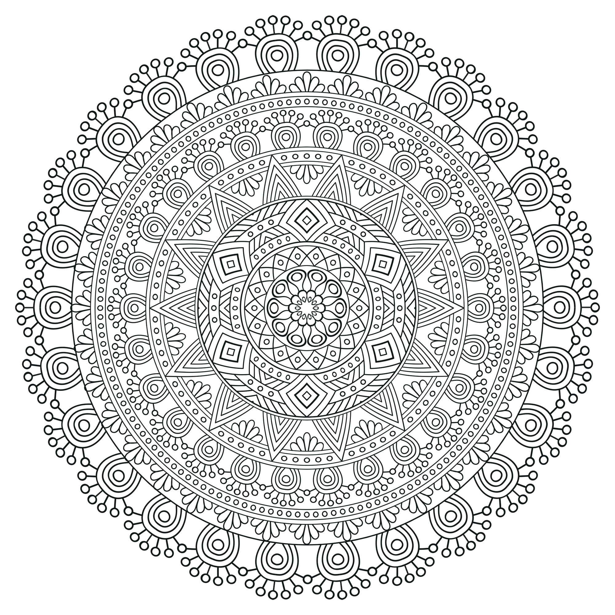 Questo Mandala antistress è una vera sfida! Riuscirete a colorarlo tutto senza andare oltre?