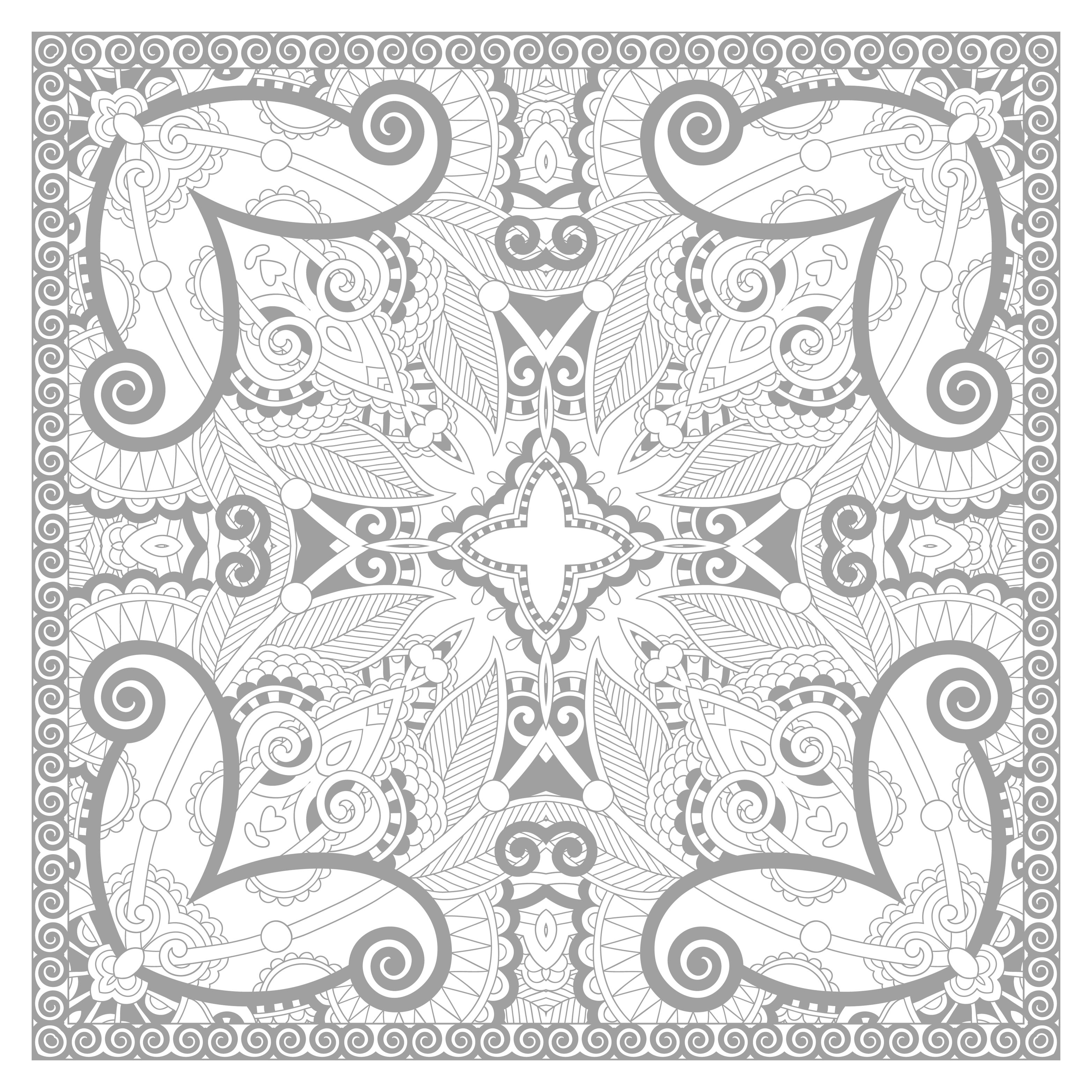 Questo strano e intrigante mandala è una vera sfida! Riuscirete a colorarlo tutto senza andare oltre? Il nostro consiglio: fatevi un favore, prendetevi un momento per voi stessi, rilassatevi. E lasciatevi andare a ciò che sentite. Questo strano e intrigante mandala è una vera sfida! Riuscirete a colorarlo tutto senza andare oltre? Il nostro consiglio: fatevi un favore, prendetevi un momento per voi stessi, rilassatevi. E lasciatevi andare a ciò che sentite.