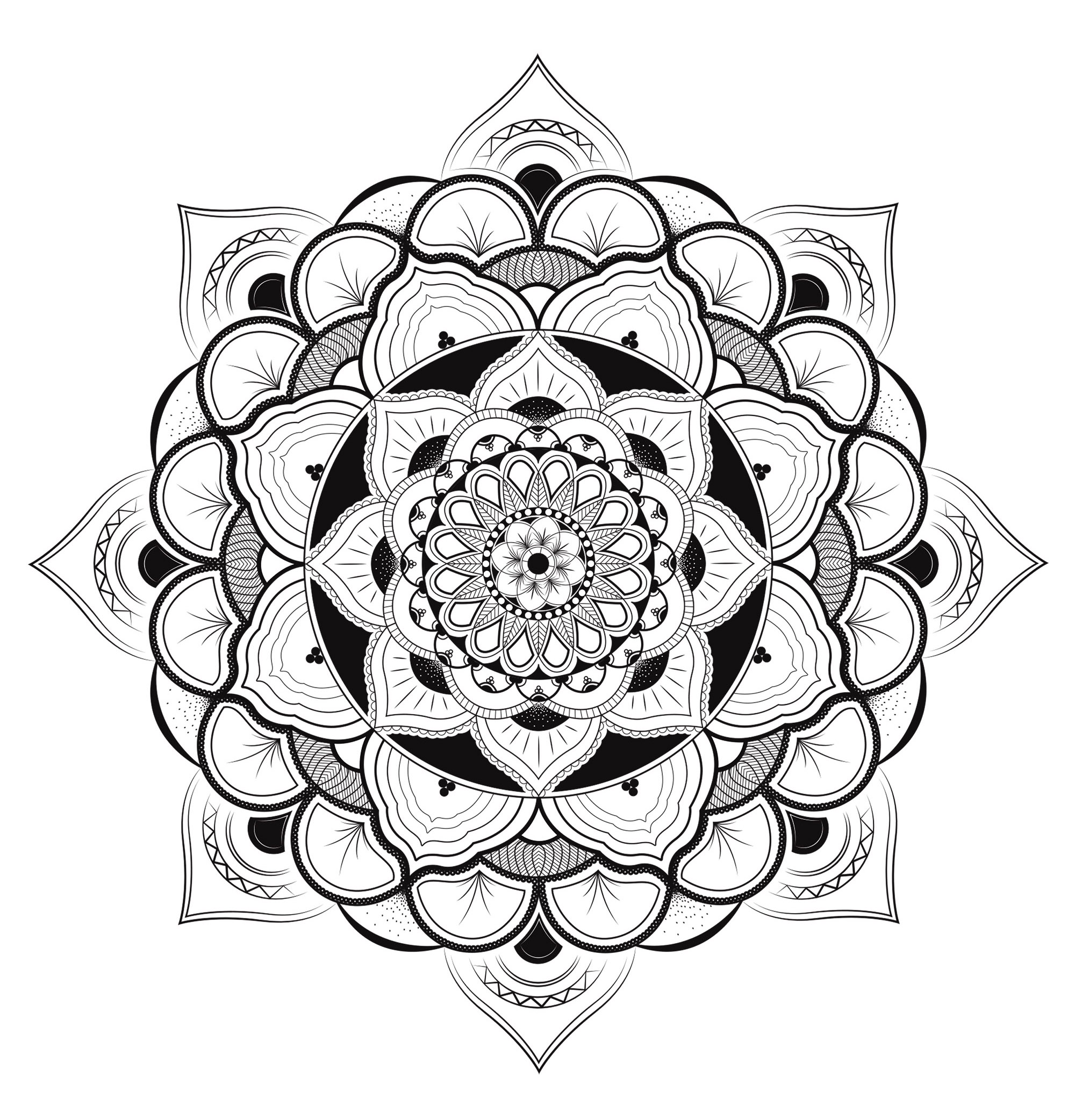 Un Mandala esclusivo e armonioso per i professionisti! Decine e decine di piccole zone che aspettano solo di essere colorate con gusto. Lo sapevate? Da sempre i monaci buddisti usano la sabbia e i mandala tridimensionali per meditare o fare offerte a varie divinità.