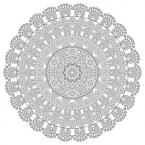 Mandala antistress molto dettagliato