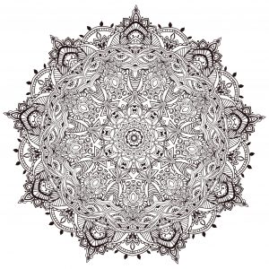 Mandala ultra dettagliato