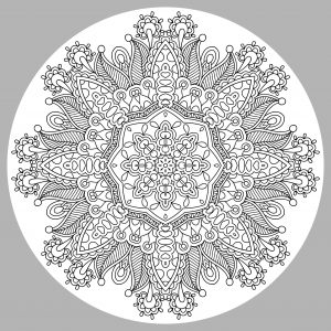 Mandala complesso con una finezza