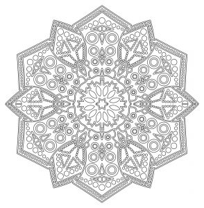 Mandala di pizzo complesso