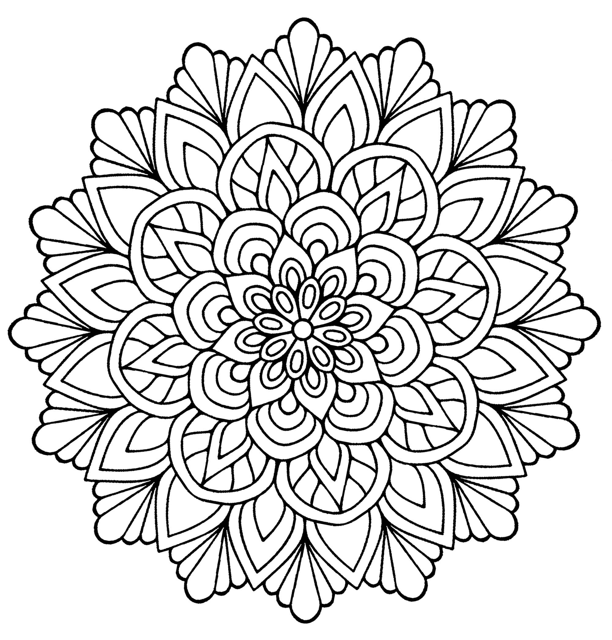 Lo scopo di un mandala è quello di rientrare in contatto con se stessi, di lasciarsi andare e di dimenticare il trambusto esterno. Colorandone uno, ci si può concentrare su ciò che è essenziale. È il caso di questo grazioso mandala con foglie e petali. Lo scopo di un mandala è quello di rientrare in contatto con se stessi, di lasciarsi andare e di dimenticare il trambusto esterno. Colorandone uno, ci si può concentrare su ciò che è essenziale. È il caso di questo grazioso mandala con foglie e petali.
