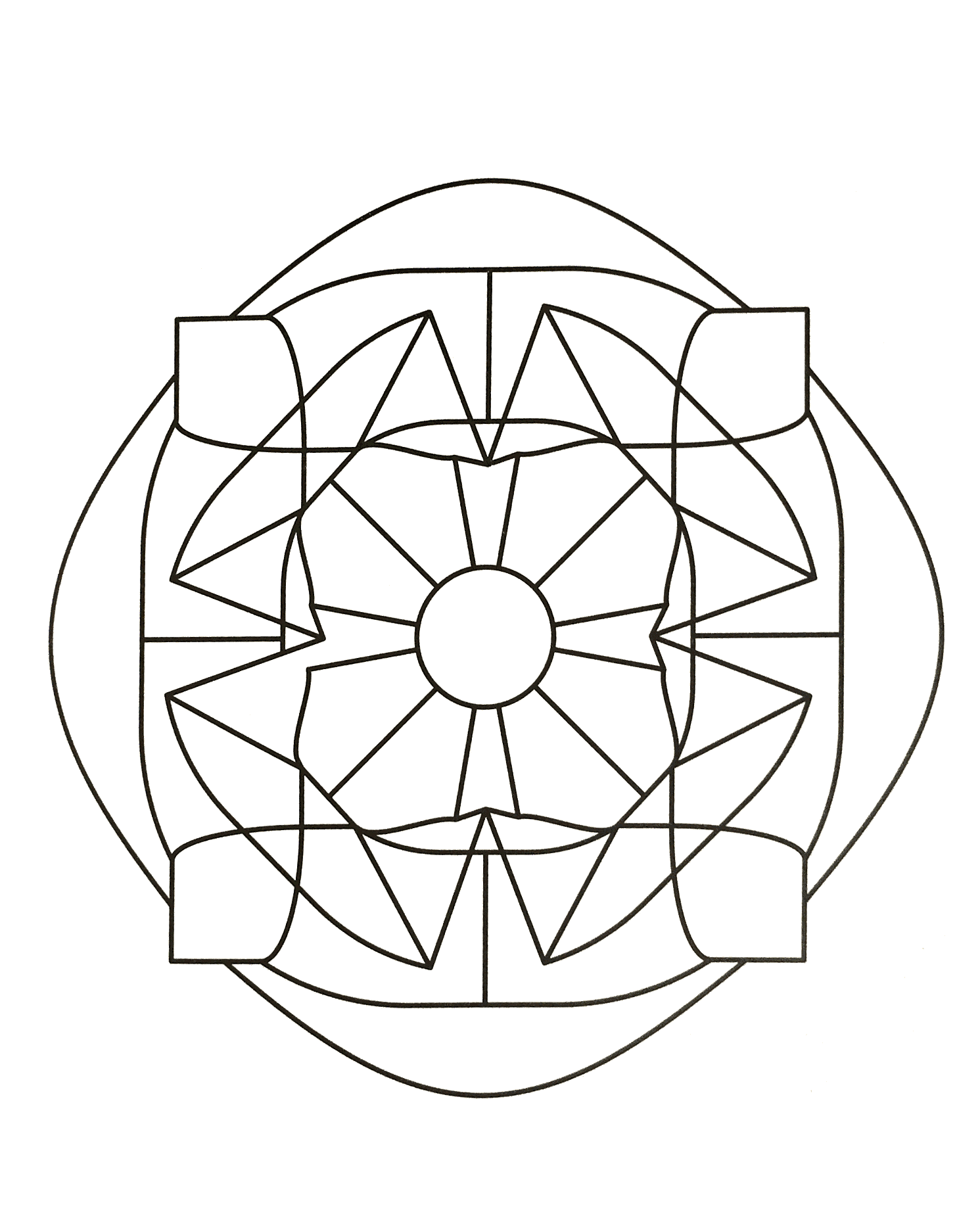 Mandalas-a-imprimer-gratuit (43) (Mandala di livello di difficoltà : Normale)