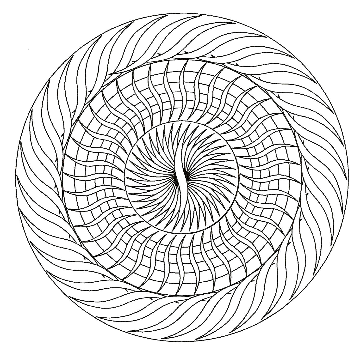 Mandala facile (Mandala di livello di difficoltà : Normale)