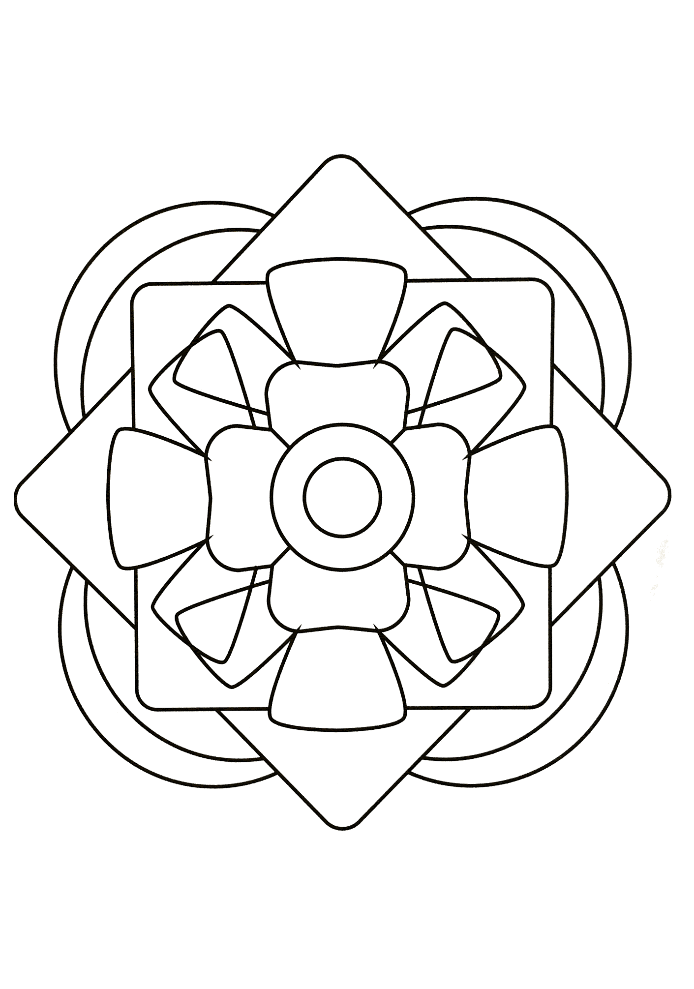 Mandalas-a-imprimer-gratuit (24) (Mandala di livello di difficoltà : Normale)
