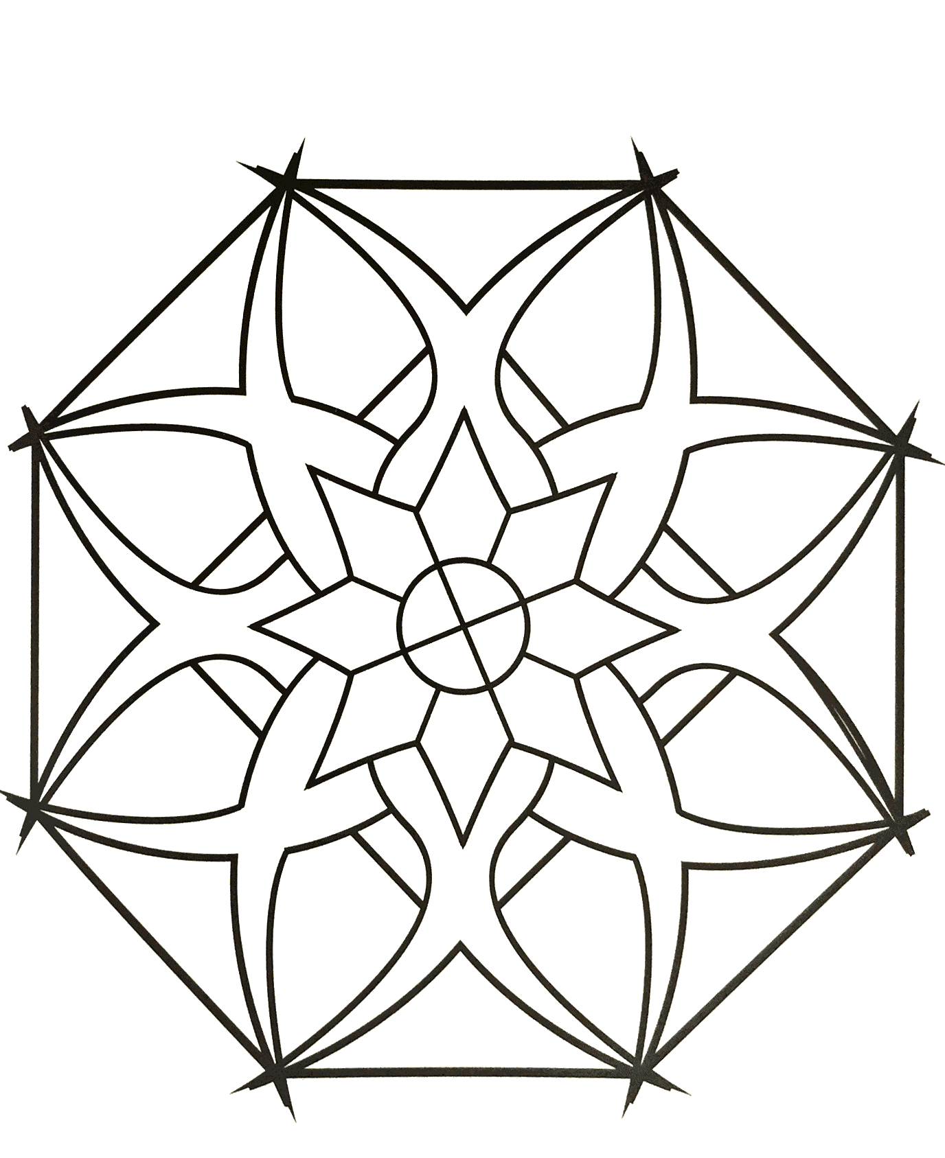 Mandalas-a-imprimer-gratuit (69) (Mandala di livello di difficoltà : Normale)