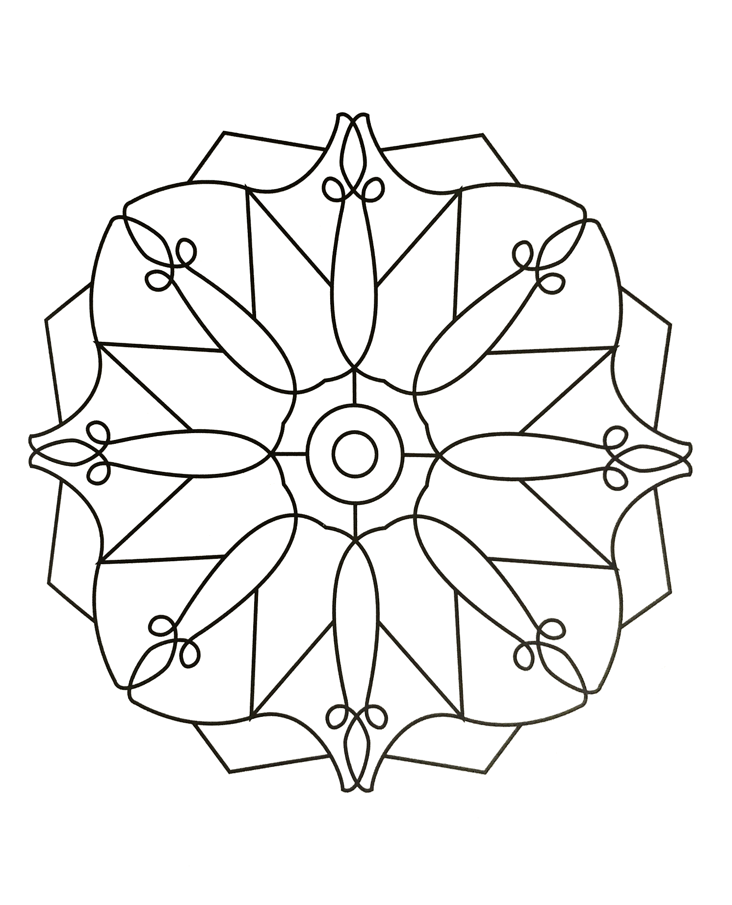 Mandala-un-imprimario-gratuito (66) (Mandala di livello di difficoltà : Normale)
