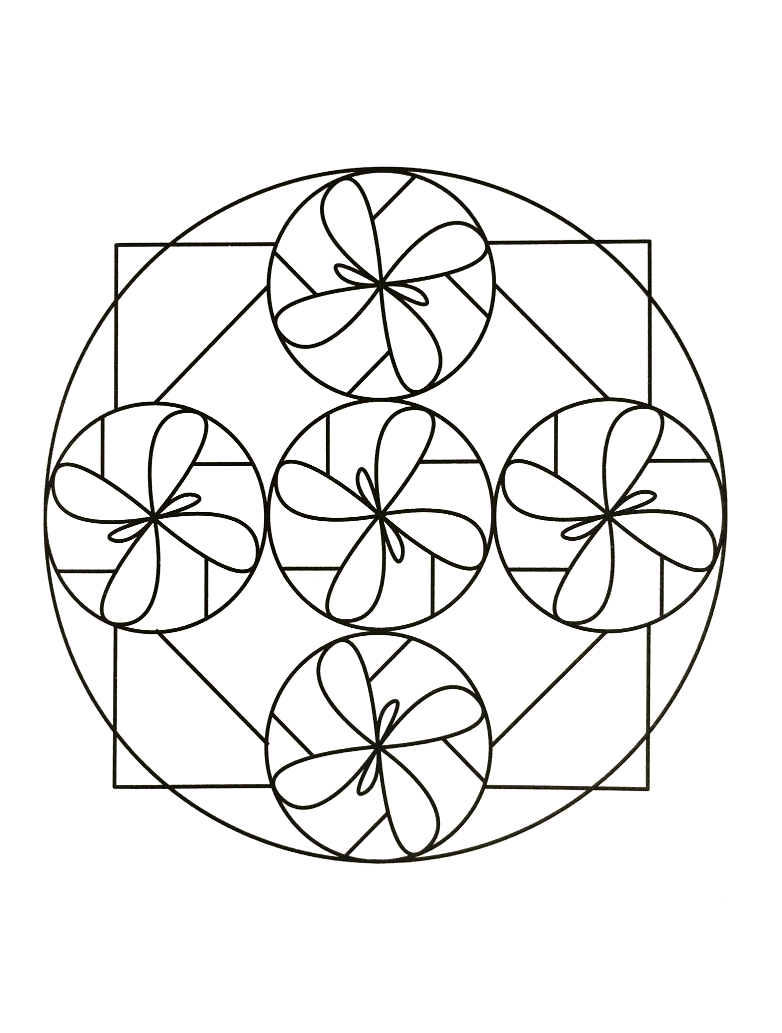 Mandala-un-imprimer-gratuit (50) (Mandala di livello di difficoltà : Normale)