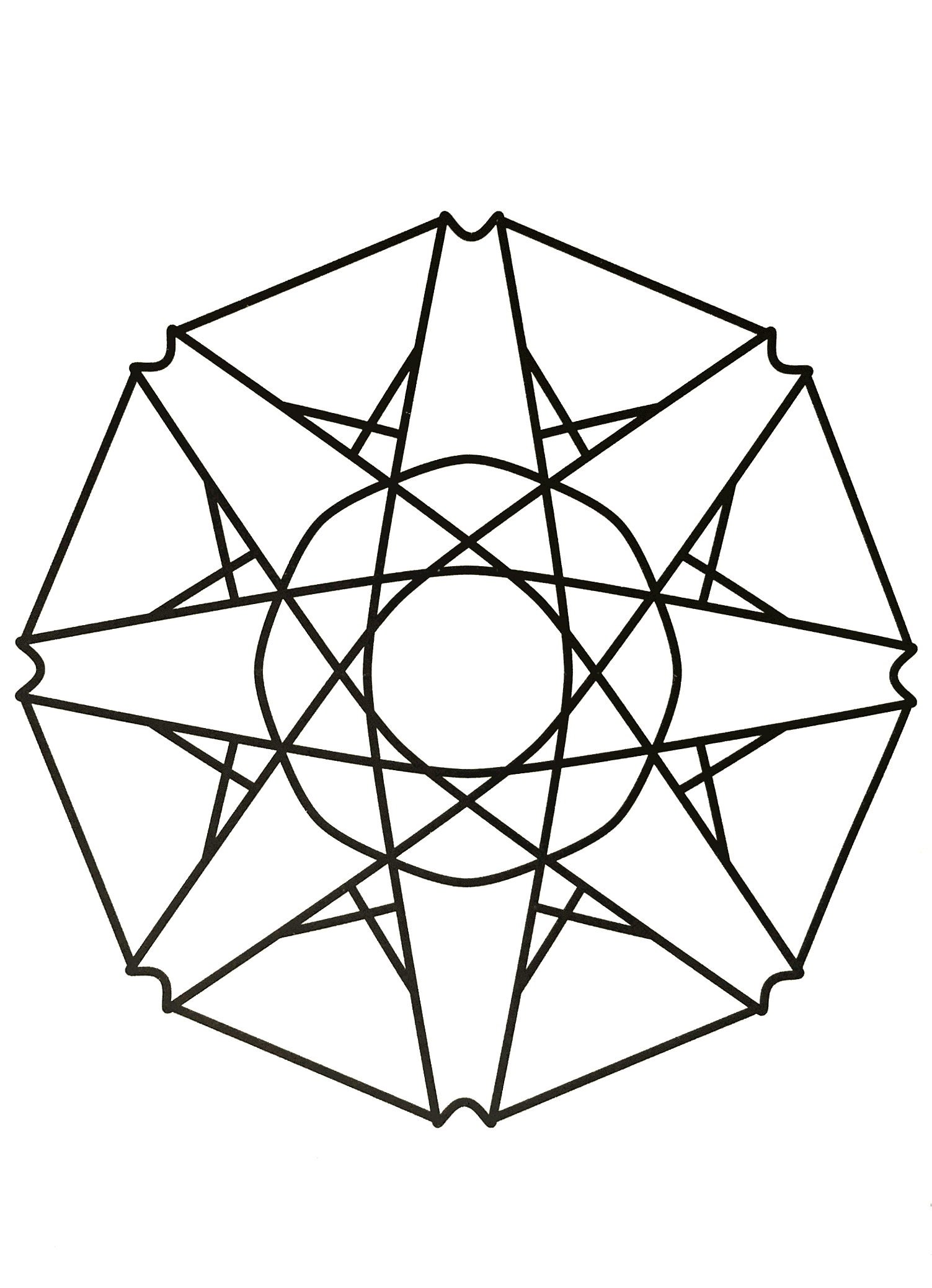 Mandala-un-imprimario-gratuito (32) (Mandala di livello di difficoltà : Normale)