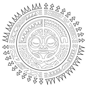 Tatuaggio polinesiano : Il sole