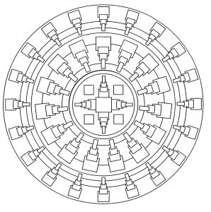 Mandala astratto originale