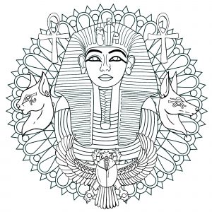 Mandala Egitto e Tutankhamon - Versione 1