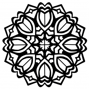 Fiori-Art-Deco-in-un-Mandala