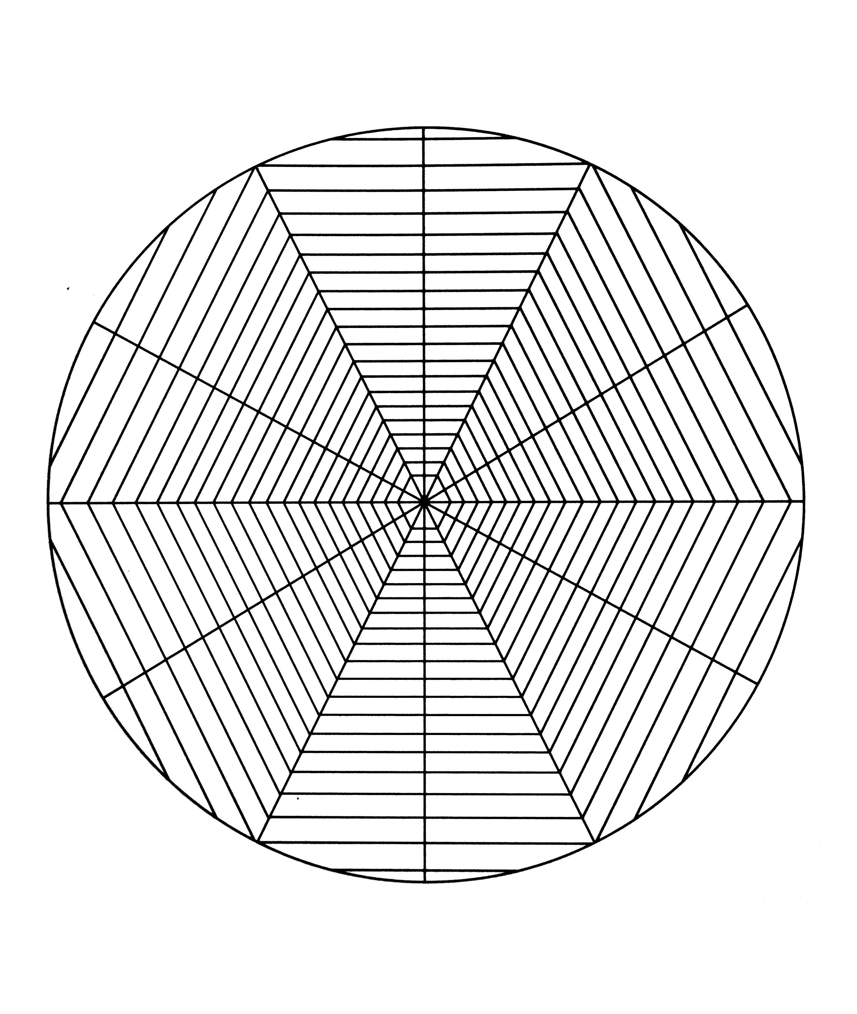 Mandala a colorier motivi geometrici - 14 Mandala a colorier motivi geometrici - 14