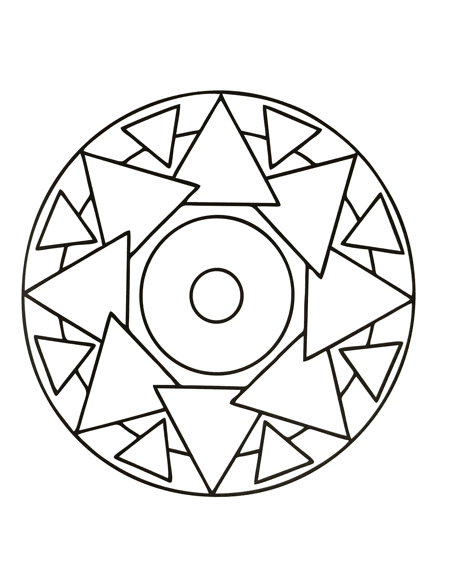 Se cercate l'armonia, questo mandala di alta qualità farà sicuramente al caso vostro. Sta a voi trovare il metodo e la tecnica migliore per colorarlo.