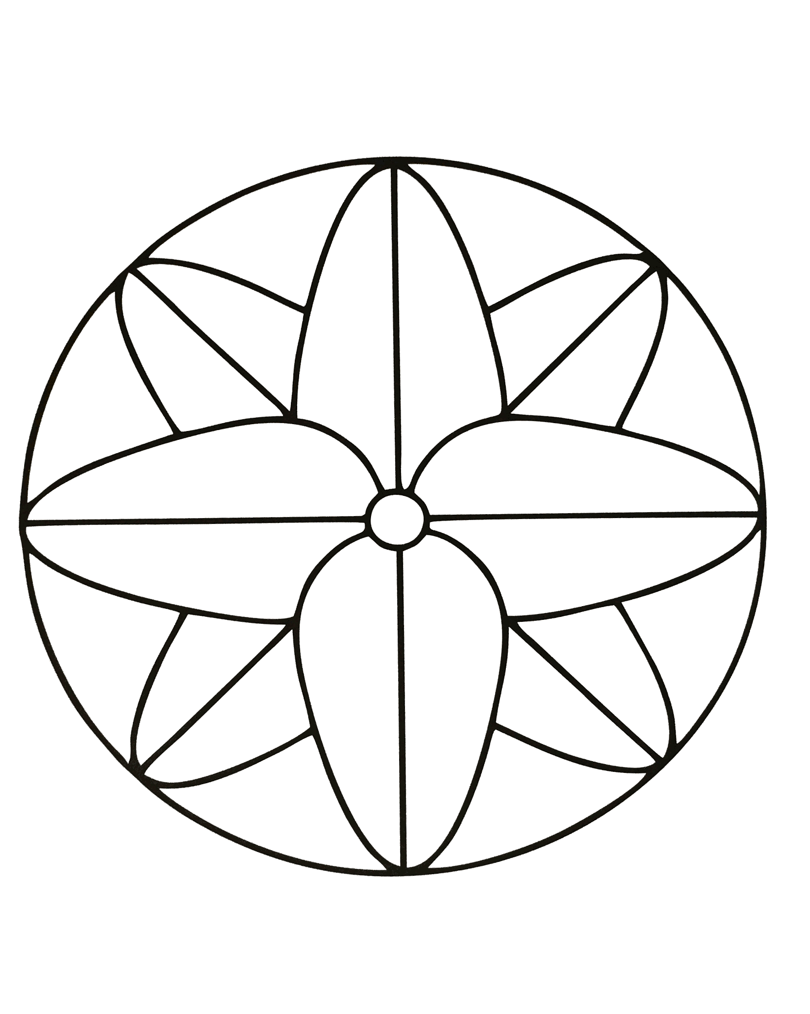 Lasciate che il vostro intuito scelga i colori migliori per dare vita a questo bellissimo Mandala da colorare! Se preferite l'astratto al reale, questo sarà perfetto per voi.