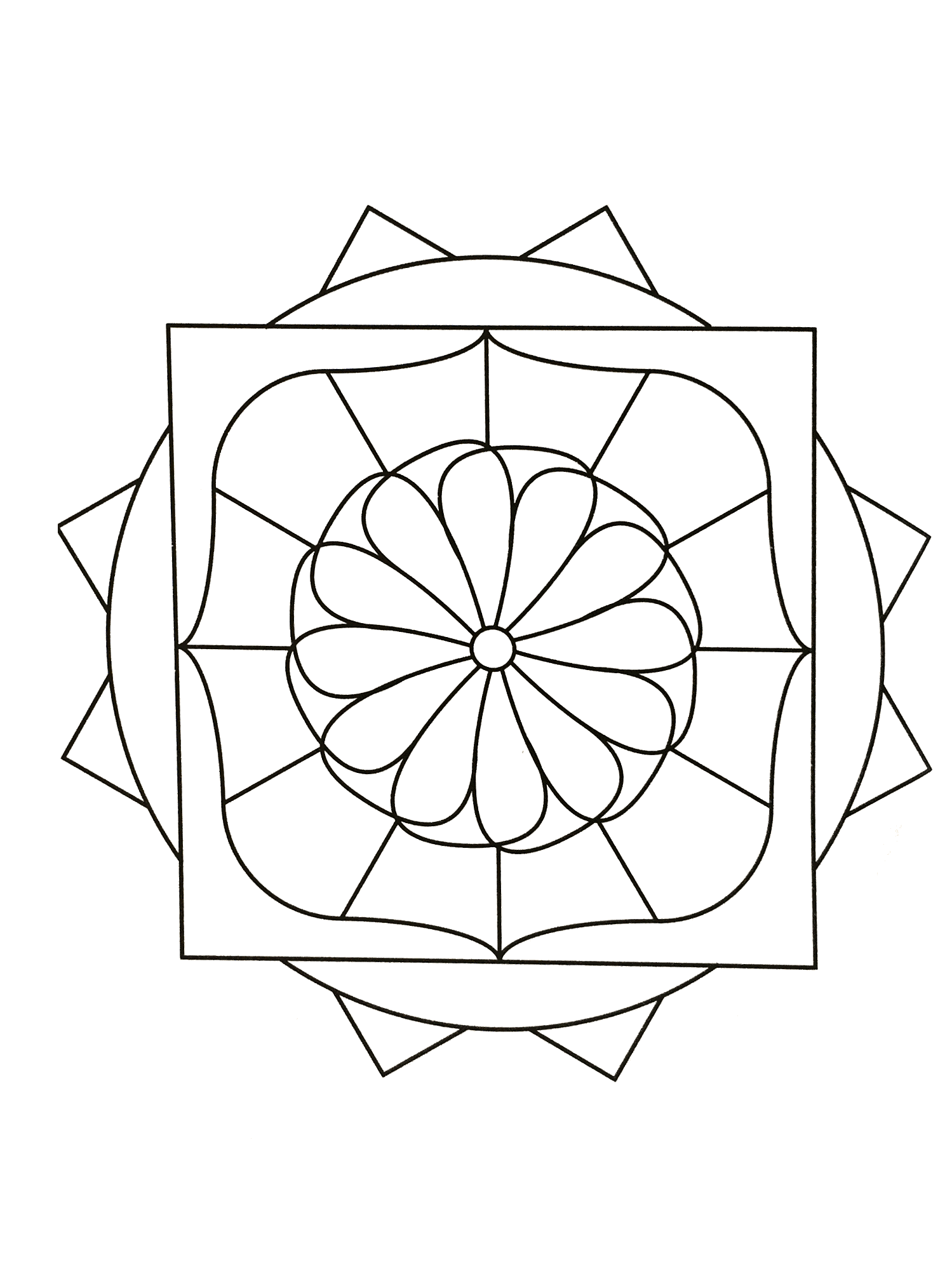 Se cercate l'armonia, questo mandala di alta qualità farà sicuramente al caso vostro. Sta a voi trovare il metodo e la tecnica migliore per colorarlo.