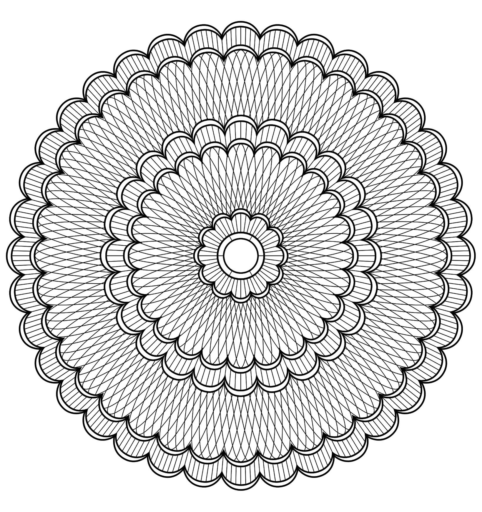 Mandala a colorier motivi geometrici - 4 Mandala a colorier motivi geometrici - 4