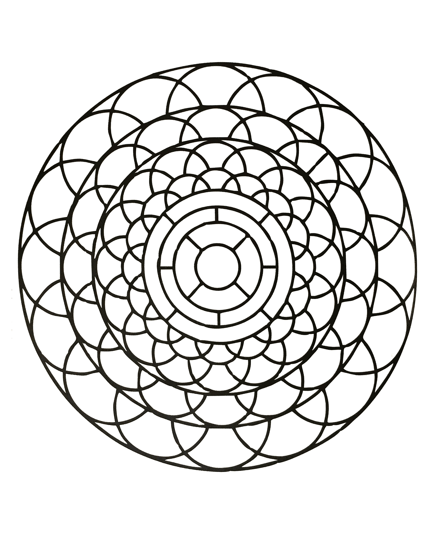 Lasciate che il vostro spirito creativo scelga i colori migliori per dare vita a questo bellissimo Mandala! Questi motivi armoniosi e astratti sono perfettamente integrati in questa graziosa creazione.