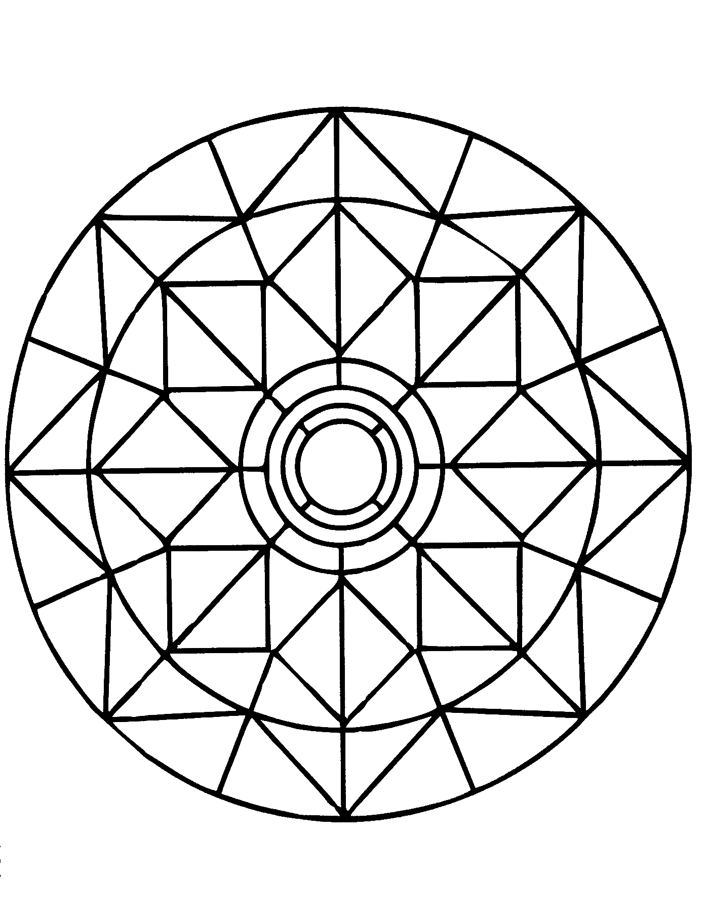 Rilassatevi per qualche minuto con questo superbo Mandala composto da forme altamente simmetriche, geometriche e armoniose.