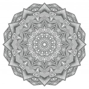 Mandala geometrico abstrait 4