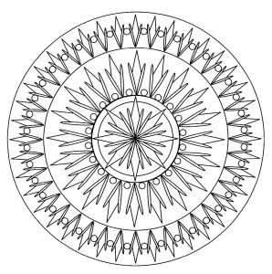 Mandala facile geometrique 2