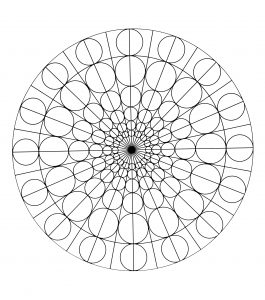 Mandala a colorier motivi geometrici (8)