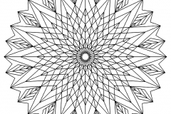 Mandala a colorier motivi geometrici (3)