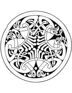 Colorare mandala arte celtica 22