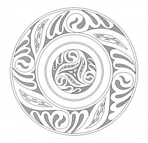 Colorare mandala arte celtica 2
